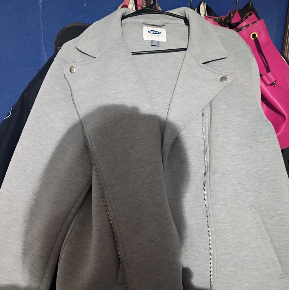 Old Navy Light Gray Women's Pea Coat